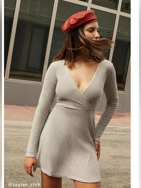 Urban Outfitters Ribbed Mini Sweater Dress